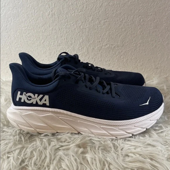 HOKA Men's ARAHI 7 (2E Width) M-1147870 OPC - OUTER SPACE/WHITE Wide Size 11 NEW - Picture 7 of 13